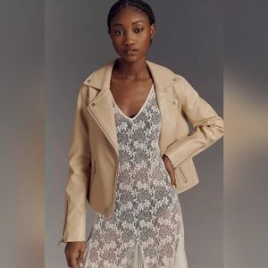 Anthropologie Leather Moto Jacket